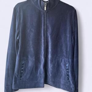 Liz Claiborne Women's Blue and Navy Jacket